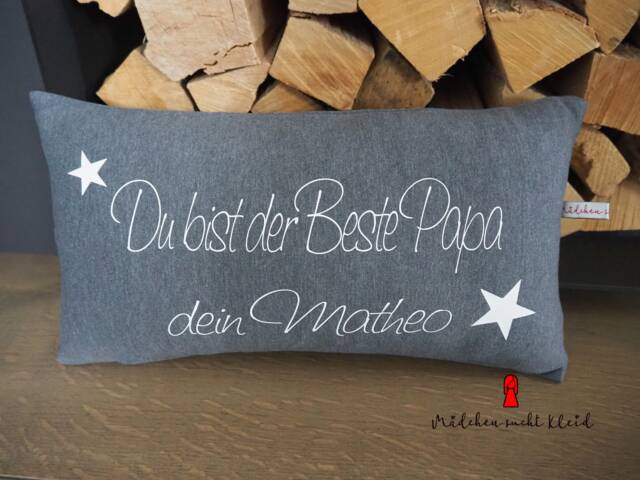 Personalized Dad Pillow - Gift For With Name 20x40 Decorative Stars - image 1