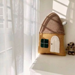 Crochet House Shaped Decorative Pillows - thumbnail 2