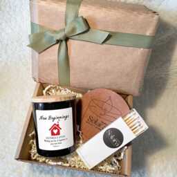 New Home Beginnings Candle Soy Wax, Moving Keepsake - thumbnail 3