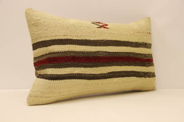 Throw Pillow, Sofa 12x20 in 30x50 cm, Vintage Kilim Pillow, Home Cushion Cover Boho Pillow Koef-786 - image 1