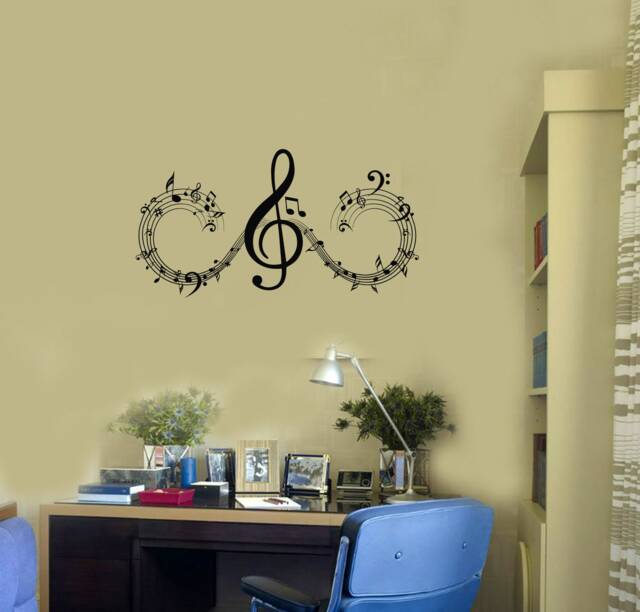 Musical Notes Vinyl Wall Decal Music Home Interior Room Art Stickers Mural - #2874Di - image 1
