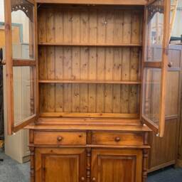 French/Italian Dresser Buffet Glass Welsh Cabinet - Custom Paint You Choose Your Design - thumbnail 2