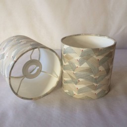 Lampshades - A Pair Of Hand Made Lampshades With Printed Japanese Chiyogami Paper 15 cm X cm. The Price Is For The Pair - thumbnail 2