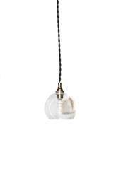 Mini Clear Glass Open Bottom Shade Edison Pendant Light - Vintage Modern Style - thumbnail 2