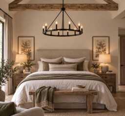 12-Light Wagon Wheel Chandelier With Hand Painted Black Finish