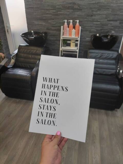 Quote Print - What Happens in The Salon, Stays Salon - image 1