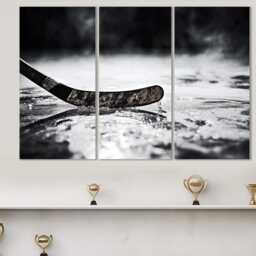 Ice Hockey Stick Abstract Photo, Canvas Print, Wall Art, Fan Gift, Poster, Art - thumbnail 4
