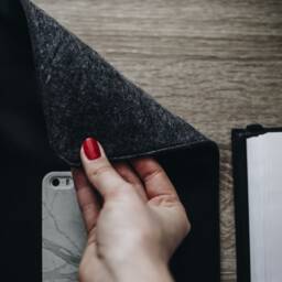 Leather Desk Pad/& Felt Laptop Mat Organizer Table Mat Computer - thumbnail 4