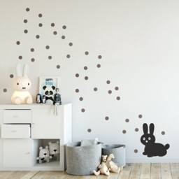 Polka Dot Wall Decals 3 cm, Sticker Dots, Kids Room Decals, Nursery Decal & Home Decor, 35 Standard Colors, Pattern Wall Decals - thumbnail 1