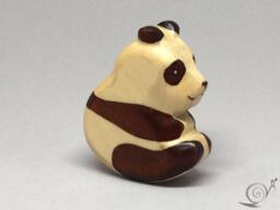 Toy Panda Wooden Baby Black White Colourful Size 6, 5 X 6, 0 2, 5 cm - Bxhxs Ca. 33, 0 Gr