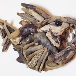 Handmade Driftwood Wall Art - Quirky Fish By Lyme Bay Art - thumbnail 2