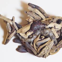 Handmade Driftwood Wall Art - Quirky Fish By Lyme Bay Art - thumbnail 3