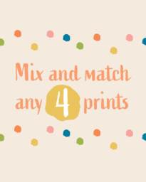 Gallery Wall Prints, Children Art, Kids Mix & Match, Set Of 4, Playroom Poster, Boys Bedroom Decor, Girls - thumbnail 1