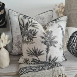Safari With Taupe Piping Cushion/Cover - thumbnail 2
