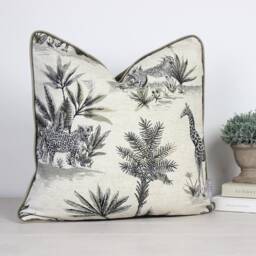 Safari With Taupe Piping Cushion/Cover - thumbnail 1