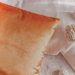 Bright Orange Cushion Covers, Throw Pillow Cover, Decorative Velour Pillowcase, Accent Modern Home Decor, Farmhouse Boho Trendy Toss - thumbnail 3