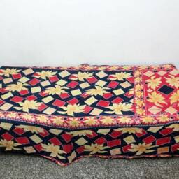 Kantha Quilt Indian Cotton Bedspread , Bedding , Bed Cover, Twin Size Bedding - thumbnail 3
