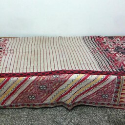 Kantha Quilt Indian Cotton Bedspread , Bedding , Bed Cover, Twin Size Bedding - thumbnail 4