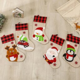 Personalized Large Cartoon Christmas Stockings Holidays Decoration Stockings-Present/Gift Collection Bag Ornaments - thumbnail 3