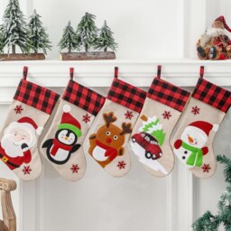 Personalized Large Cartoon Christmas Stockings Holidays Decoration Stockings-Present/Gift Collection Bag Ornaments - thumbnail 2