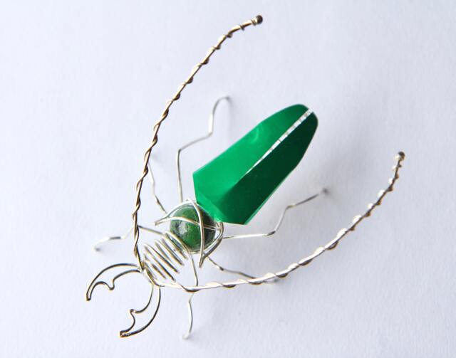 Psalidognathus Friendi Large Wall Mounting South American Green Beetle - image 1