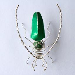 Psalidognathus Friendi Large Wall Mounting South American Green Beetle - thumbnail 2