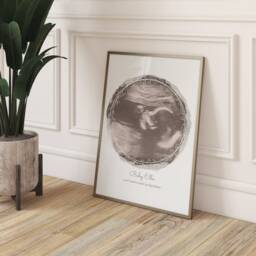 Personalised Baby Scan Print Ultrasound Photo Keepsake - thumbnail 2