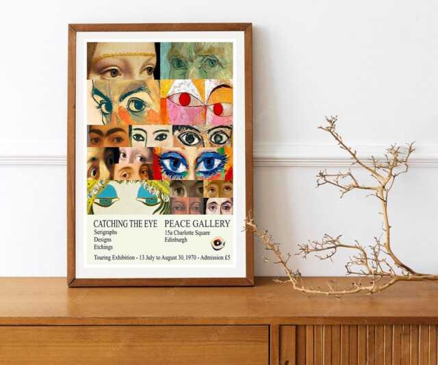 "Reprint Of A 1970 Vintage Exhibition Poster - ""Catching The Eye" - image 1
