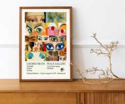 "Reprint Of A 1970 Vintage Exhibition Poster - ""Catching The Eye" - thumbnail 1