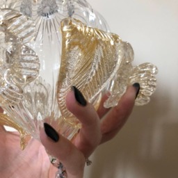 Final, Spare Parts For Chandeliers, in Blown Glass, Transparent & Gold - thumbnail 4