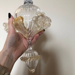 Final, Spare Parts For Chandeliers, in Blown Glass, Transparent & Gold - thumbnail 2