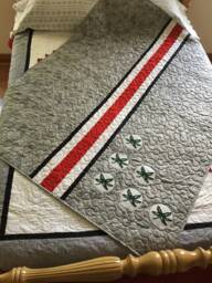 Ncaa Ohio State Buckeyes - Licensed, Helmet Stripe Stadium Throw 64 X 50 - thumbnail 1