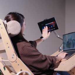 Plywood Lounge Chair Reclining Reading & Work From Home Chair - thumbnail 2
