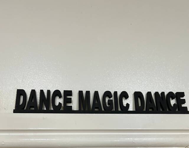 Dance Magic Dance. Acrylic Door Sign. Door Topper For A Great Gift Or Decoration Labyrinth Film & David Bowie Fans Alike