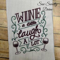 Wine Decor, Kitchen Towels, Decorations, Embroidered Gifts, Hostess Gift, Christmas Lover - thumbnail 3