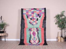 Vintage Boujaad Rug, Authentic Moroccan Rug 4x7 Ft - thumbnail 1