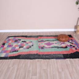 Vintage Boujaad Rug, Authentic Moroccan Rug 4x7 Ft - thumbnail 2
