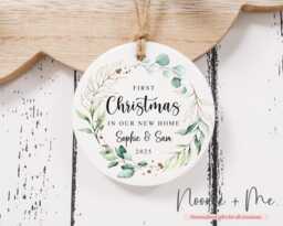 New Home Christmas Bauble - Keepsake Tree Decoration Personalised Ceramic Ornament Style8 - thumbnail 1