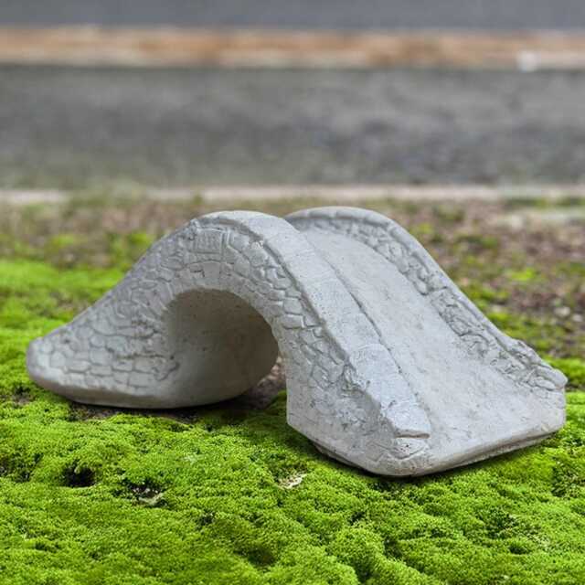Outdoor Bridge Sculpture Concrete Garden Statue Stone Miniature Decoration Front Door Ornament Cement Accent Lover Gift - image 1