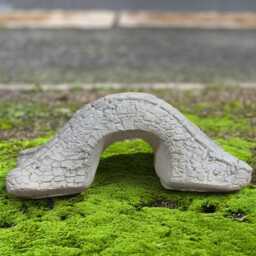 Outdoor Bridge Sculpture Concrete Garden Statue Stone Miniature Decoration Front Door Ornament Cement Accent Lover Gift - thumbnail 3