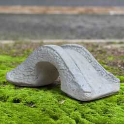 Outdoor Bridge Sculpture Concrete Garden Statue Stone Miniature Decoration Front Door Ornament Cement Accent Lover Gift - thumbnail 1