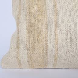 Handmade Turkish Kilim Lumbar Pillow Cover 12x24 Stripe Sofa - thumbnail 2