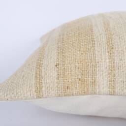 Handmade Turkish Kilim Lumbar Pillow Cover 12x24 Stripe Sofa - thumbnail 4