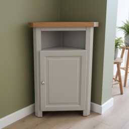 Painted Corner Cabinet Tall Unit, Assembled - thumbnail 3
