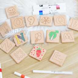 Alphabet Blocks, Children's Baby Shower Activity, Custom Nursery Decor, Personalised Wooden Name Blocks - thumbnail 3