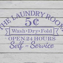 Custom Stencil The Laundry Room Reusable Craft Stencils For Painting, Wall Art, Plastic Template Spray Multiple Sizes - thumbnail 2