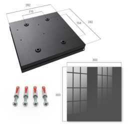 Dark Gray Wall Mounted Key Cabinet, Box For Wall, Minimalist Backgrounds & Patterns - thumbnail 4