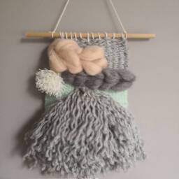 Wall Hanging - Wall Tapestry Weaving Scandinavian Decor Woven Modern - thumbnail 2