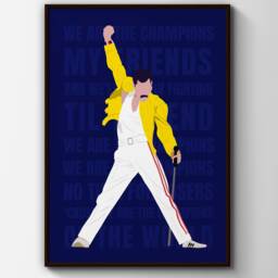 Freddie Mercury Quote Print - Queen Poster Faceless Modern Print - thumbnail 3
