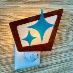 Mid Century Modern Star Night Light Space Age Decor - thumbnail 3